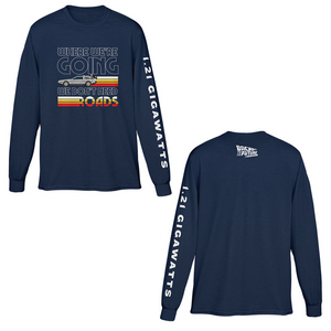 Back to the Future the Musical Don't Need Roads Long Sleeve Tee Photo