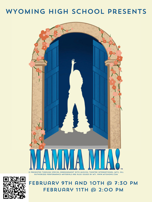 Mamma Mia! in Broadway Logo